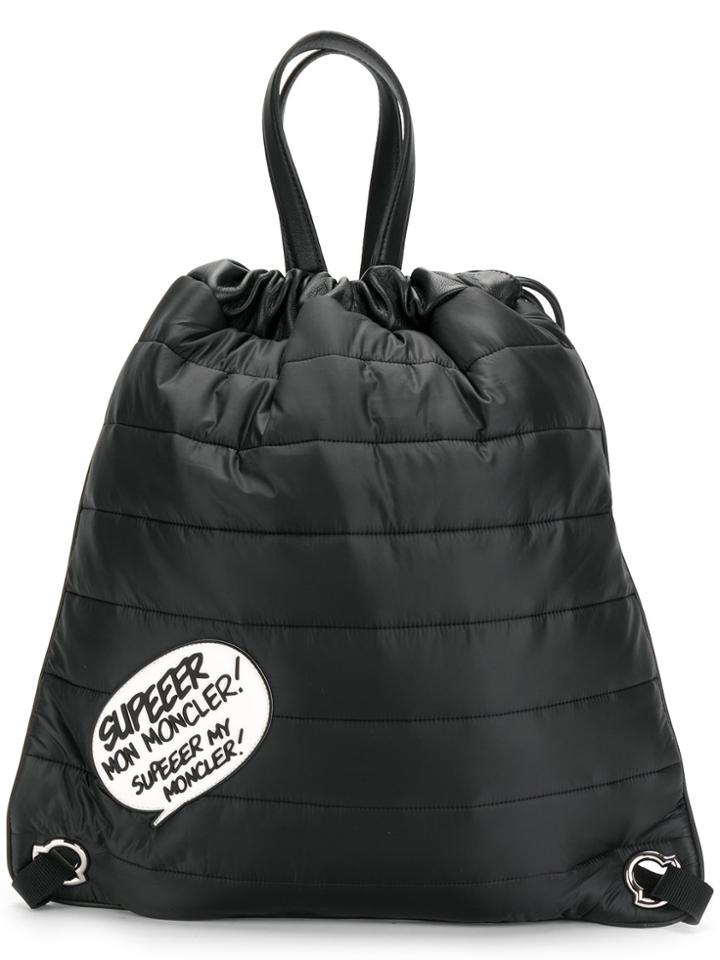 Moncler Drawstring Tote - Black