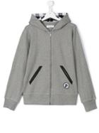 John Galliano Kids Zip-up Hooded Sweatshirt, Boy's, Size: 16 Yrs, Grey