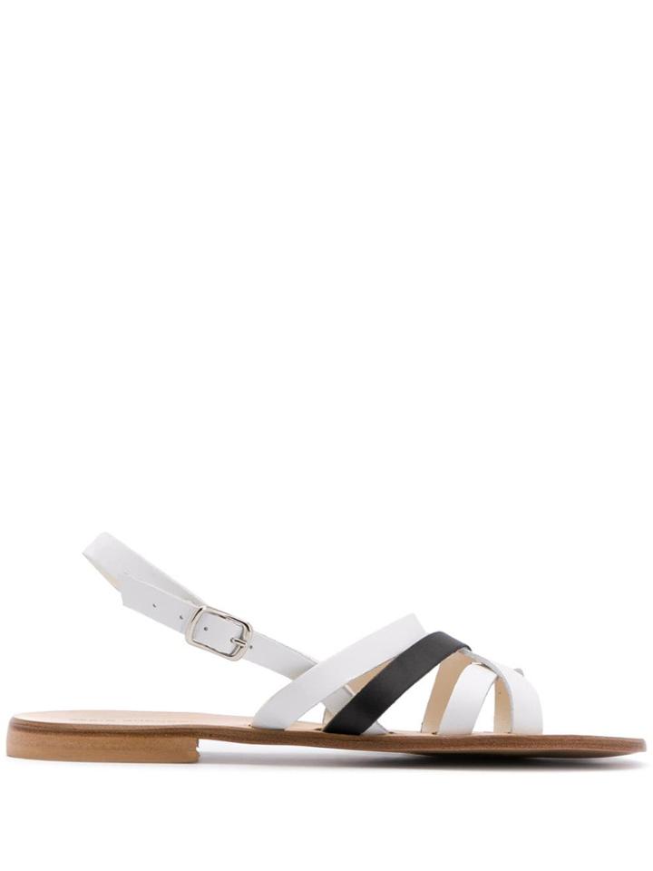 Fabio Rusconi Strappy Flat Sandals - White