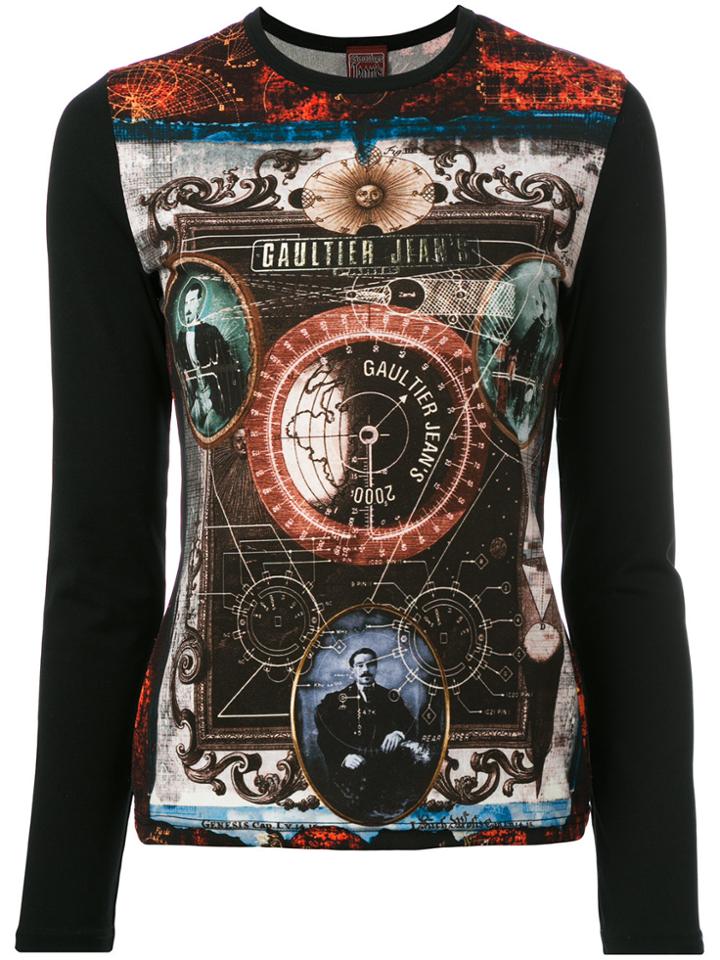 Jean Paul Gaultier Vintage Printed T-shirt - Black