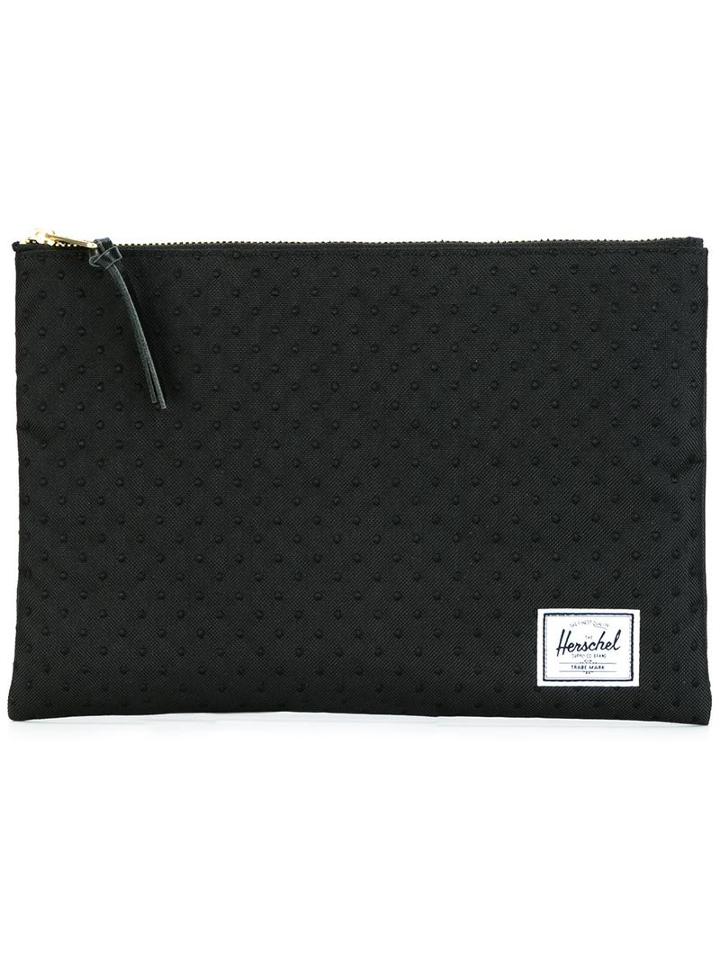 Herschel Supply Co. Embossed Dots Clutch, Adult Unisex, Black, Polyester