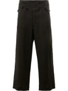 Ann Demeulemeester Drawstring Tailored Trousers, Men's, Size: Medium, Black, Cotton/hemp