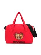 Moschino Kids Sequinned Bear Changing Bag - Red