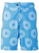Okun 'patrice' Circle Print Swim Shorts, Men's, Size: Xl, Blue, Polyester