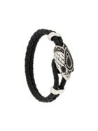 Roberto Cavalli Embellished Snake Bracelet - Black