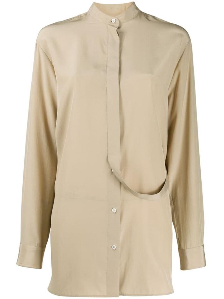 Jil Sander Belted Button-down Shirt - Neutrals