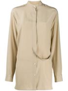 Jil Sander Belted Button-down Shirt - Neutrals