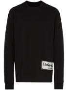 Rick Owens Logo Patch Sweatshirt - Black