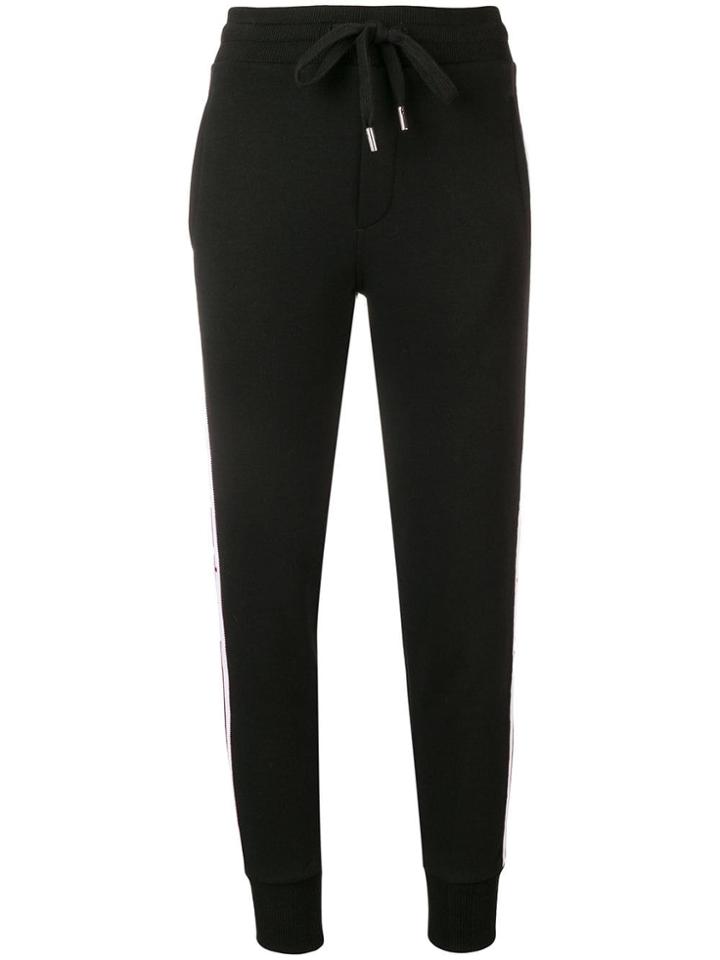 Roqa Striped Track Pants - Black
