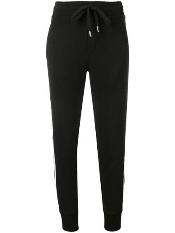 Roqa Striped Track Pants - Black