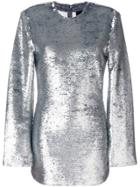 Rta Glitter Mini Dress - Metallic