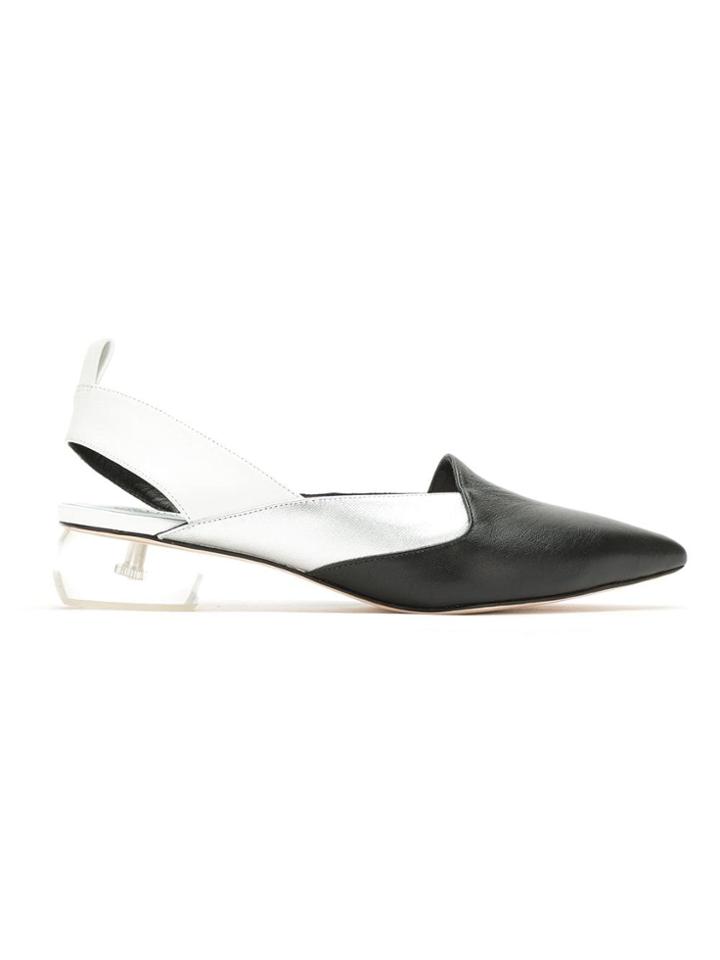 Studio Chofakian Pointed Toe Ballerinas - Black