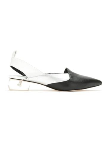 Studio Chofakian Pointed Toe Ballerinas - Black