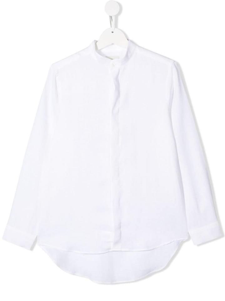 Fendi Kids Teen Simple Shirt - White