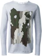 Comme Des Garçons Shirt Camouflage Print Distressed Sweatshirt