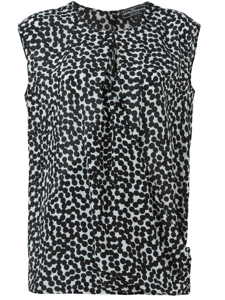 Salvatore Ferragamo Dot Print Blouse