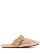 Mm6 Maison Margiela Buckle Fastened Slippers - Pink