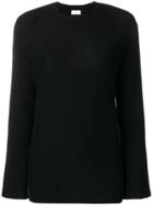 Allude Flared Sleeve Sweater - Black