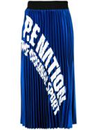 P.e Nation Logo Pleated Skirt - Blue