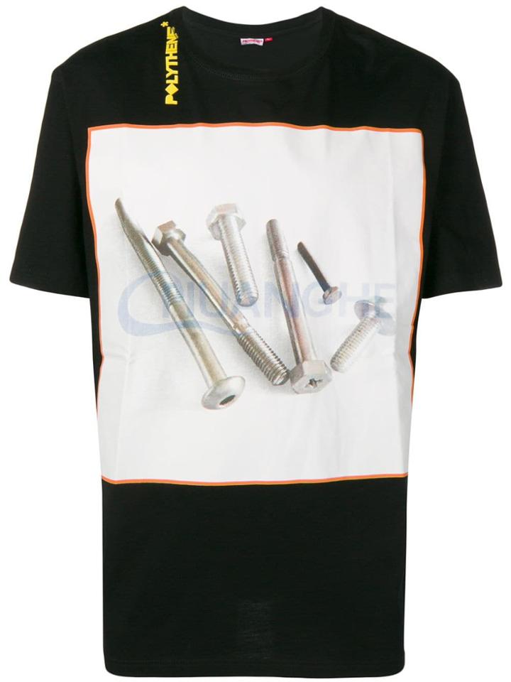 Polythene* Optics Nails Print T-shirt - Black