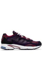 Adidas Purple Temper Run Subtle 90s Leather And Suede Low-top Sneakers