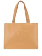 Chanel Pre-owned Cc Logo Tote Bag - Neutrals