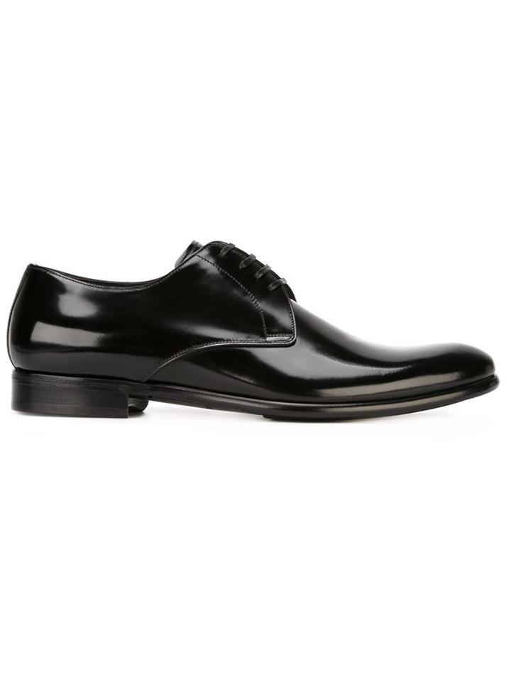 Dolce & Gabbana Classic Derby Shoes, Men's, Size: 41, Black, Calf Leather/leather