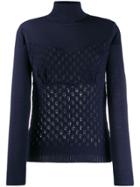 Sueundercover Patterned Knit Jumper - Blue