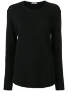 6397 Ribbed Lightweight Sweater - Black