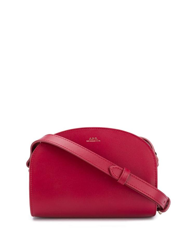 A.p.c. Small Half Moon Bag - Red