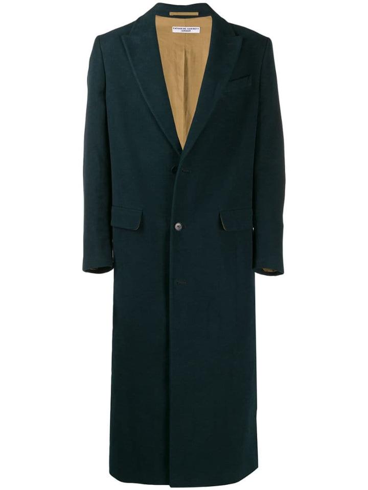 Katharine Hamnett London Darwall Longline Coat - Green