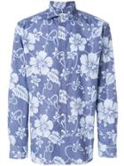 Doppiaa Floral Printed Shirt - Blue