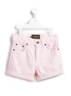 Finger In The Nose Classic Denim Shorts, Girl's, Size: 8 Yrs, Pink/purple