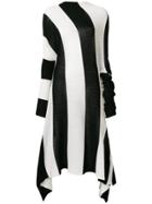 Marques'almeida Striped Asymmetric Sweater Dress - Black