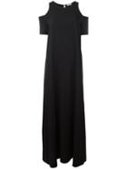 P.a.r.o.s.h. Long Cold Shoulder Dress, Women's, Size: Medium, Black, Polyester