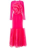 Costarellos Floral Embellished Maxi Dress - Pink