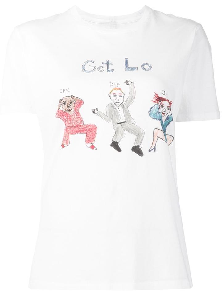 Unfortunate Portrait 'get Lo' T-shirt, Women's, Size: Small, White, Cotton