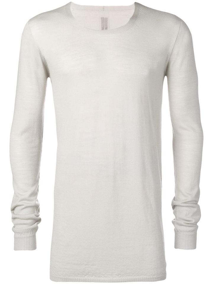 Rick Owens Long Sleeve Knitted Top - Grey