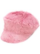 Prada Calf Hair Cap - Pink & Purple
