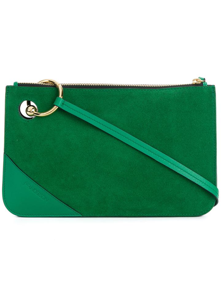 Jw Anderson Pierce Clutch - Green