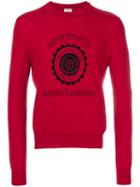 Saint Laurent - Embroidered Sweater - Men - Cotton - M, Red, Cotton