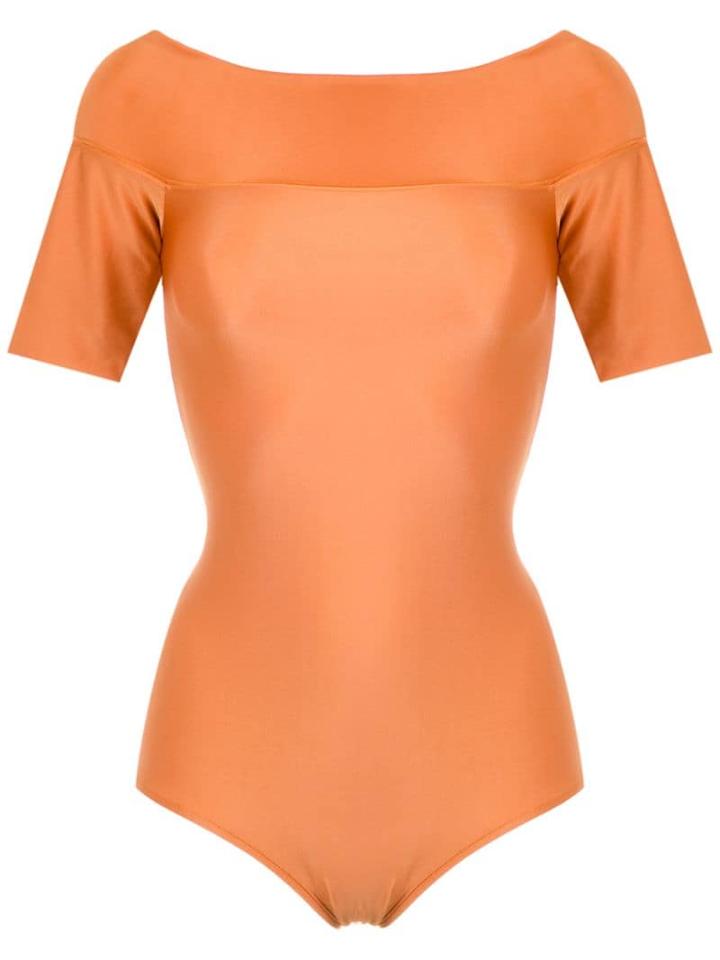 Adriana Degreas Short Sleeves Swimsuit - Ginger