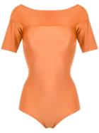 Adriana Degreas Short Sleeves Swimsuit - Ginger