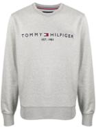 Tommy Hilfiger Embroidered Logo Sweatshirt - Grey