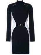 Mugler Fitted Long Sleeve Dress