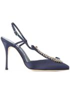 Manolo Blahnik Jamala Pumps - Blue