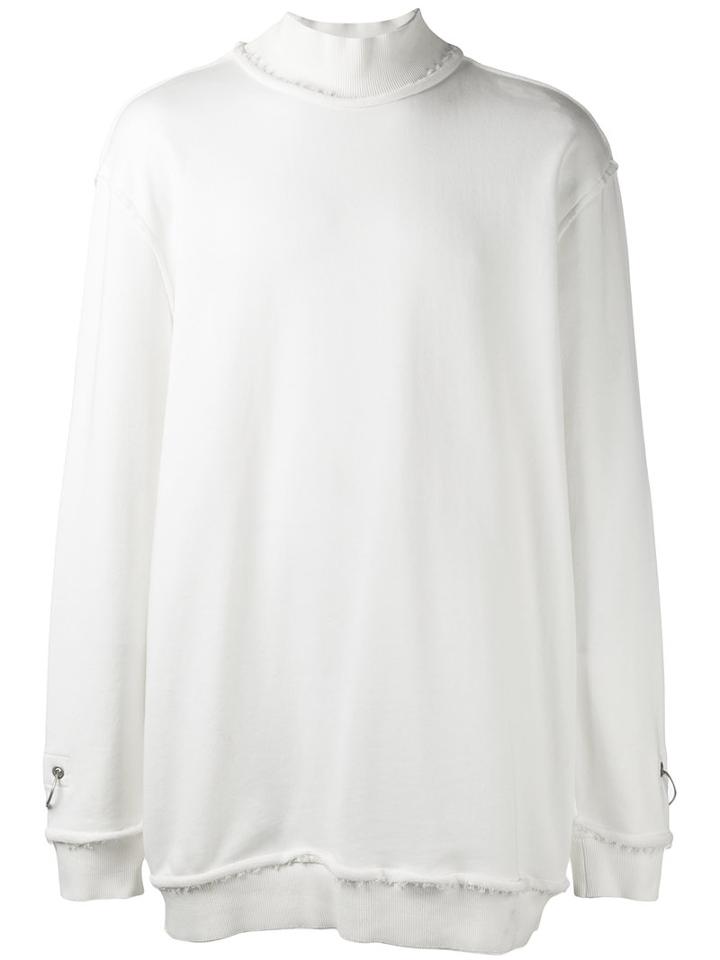 Damir Doma Rings Applique Sweatshirt, Men's, Size: Medium, White, Cotton