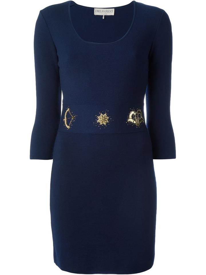 Emilio Pucci Embellished Knit Dress
