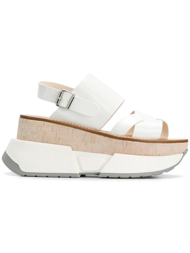 Mm6 Maison Margiela Platform Sandals - White