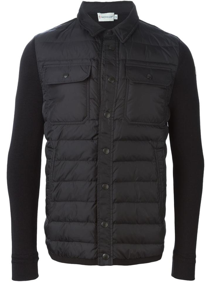 Moncler Padded Knitted Jacket - Black